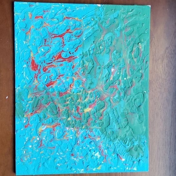 💙Host Pick💙Aquarium- Acrylic on Canvas Board - Picture 3 of 5